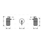 Secador, ar condicionado HIGHWAY AUTOMOTIVE 42108001HW