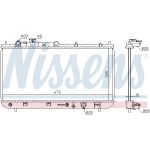 Radiador, refrigeración del motor NISSENS 624041