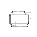 Condensator, airconditioning AVA COOLING SZA5081D