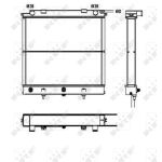 Jäähdytin, moottorin jäähdytys NRF 52129