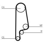 Set di distribuzione della valvola (cinghia + puleggia) CONTINENTAL CT 1070 K1