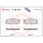 Bromsbeläggssats, skivbroms BREMBO P 59 015