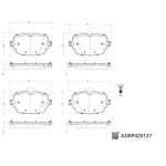 Bromsbeläggssats, skivbroms BLUE PRINT ADBP420127