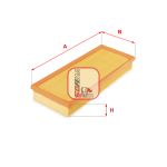 Luftfilter SOFIMA S 3718 A
