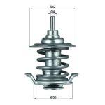 Thermostat (liquide de refroidissement) BEHR MAHLE TX 59 83