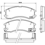 Bromsbeläggssats, skivbroms BREMBO P 24 024