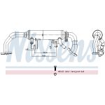 Radiador, recirculación de gases de escape NISSENS 989467