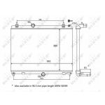 Radiateur, refroidissement du moteur NRF 58468