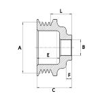 Polea de alternador HC-CARGO F 032 231 441