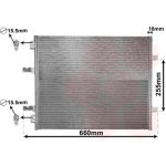 Condensator, airconditioning VAN WEZEL 37005480