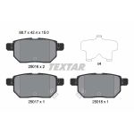 Bromsbeläggssats TEXTAR 2501601, bak