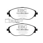 Kit de plaquettes de frein, frein à disque EBC BRAKES DP42127R
