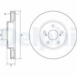 Disco freno DELPHI BG4952C