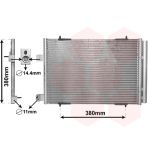 A/C-kondensor VAN WEZEL 09005274