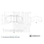 Bromsbeläggssats, skivbroms BLUE PRINT ADBP420181