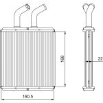 Scambiatore di calore, riscaldamento interno VALEO 811562