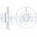 Bromsskiva DELPHI BG9018