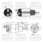 Interruptor solenoide, motor de arranque MEAT & DORIA 46286