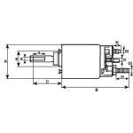 Interruptor magnético, motor de arranque HC-CARGO F 032 234 388