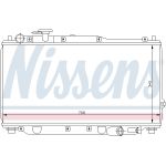 Radiador, refrigeración de motor NISSENS NIS 66604