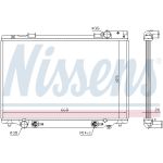 Radiador, refrigeración del motor NISSENS 647451