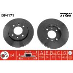 Disco de freno TRW DF4171 vorne, ventilado , 1 Pieza