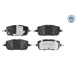 Bremsbelagsatz, Scheibenbremse MEYLE 025 265 0616/PD