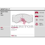 Jeu de plaquettes de frein, frein à disque MERITOR MDP3017