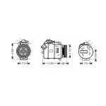 Compresseur de climatisation AVA COOLING BWK317