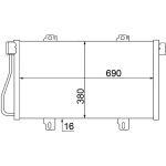 Condensator, airconditioning MAHLE AC 529 000S