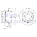 Bremsscheiben DELPHI BG4082C hinten, voll, 2 Stück
