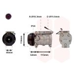 Compressor, ar condicionado VAN WEZEL 5200K110