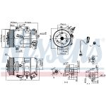 Compressor airconditioning NISSENS 890375