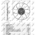 Koppeling, radiatorventilator NRF 49539