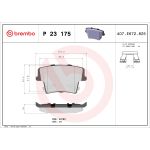 Bromsbeläggssats, skivbroms BREMBO P 23 175