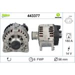 Gerador de corrente rotativo VALEO ORIGINS NEW OE TECHNOLOGIE VALEO 443377