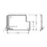 A/C-kondensor AVA COOLING VO5131