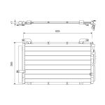 Condensator, airconditioning VALEO 818075