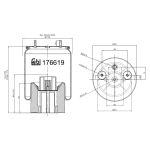 Soufflet à air, suspension pneumatique FEBI BILSTEIN 176619