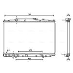 Radiateur moteur AVA COOLING HD2243