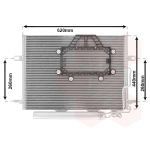 Condensador, sistema de ar condicionado VAN WEZEL 30005562