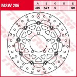 Disco de freno TRW MSW286, 1 Pieza
