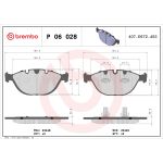Bromsbeläggssats, skivbroms BREMBO P 06 028