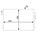 Condensator, airconditioning MAHLE AC 47 000S