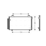 A/C-kondensor AVA COOLING TO5408D