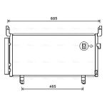 Condensator, airconditioning AVA COOLING SU5104D