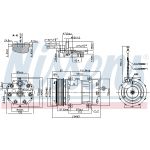 Compressor airconditioning NISSENS NIS 890221