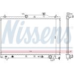 Radiador, refrigeración del motor NISSENS 64657