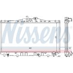 Radiatore, raffreddamento motore NISSENS 64725