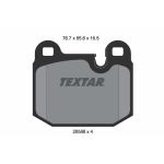 Kit de plaquettes de frein, frein à disque TEXTAR 2058805, Avant